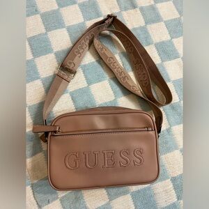 Guess brand almost brown pink bag